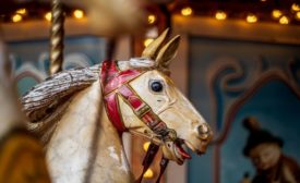 Carousel Horse with Chipped Paint