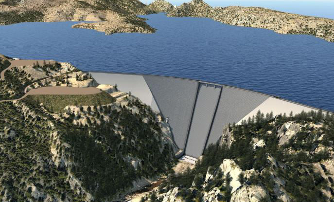 科罗拉多州博尔德附近耗资4.64亿美元的大坝扩建工程