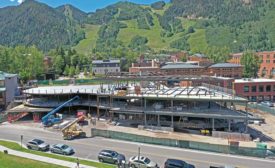 New concrete and steel building