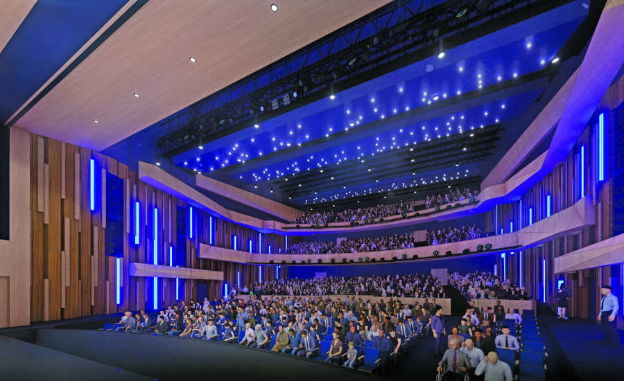 stage in an auditorium